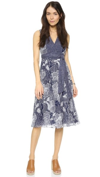 Diane von Furstenberg DVF Vanya Dress Dream Dot Midnight midi dresses for easter