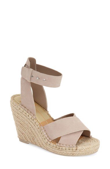 Dolce Vita 'Nova' Espadrille Wedge Sandal (Women) Almond Nubuck platform espadrille wedges 