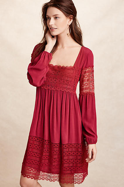 Floreat Aveline Lace Dress Raspberry trapeze dresses for easter 