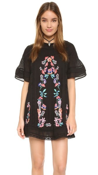 Free People Perfectly Victorian Embroidered Mini Dress Black Shopbop Big Event Sale