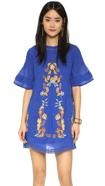 Free People Perfectly Victorian Embroidered Mini Dress Bluebird Shopbop Big Event Sale
