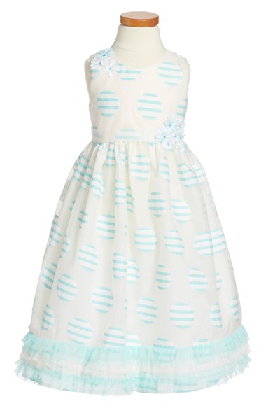 Isobella & Chloe 'Party Perfect' Sleeveless Dress (Toddler Girls, Little Girls & Big Girls) Tiffany Blue