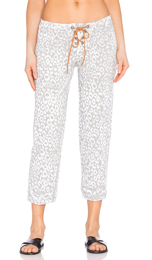 KAIN Heather Grey Leopard Print Jess Sweatpant