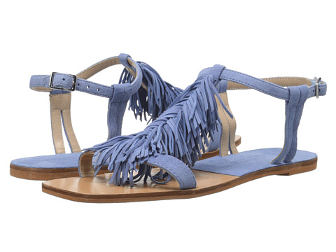 Kristin Cavallari Tommy Fringe Sandal Allure Blue Suede