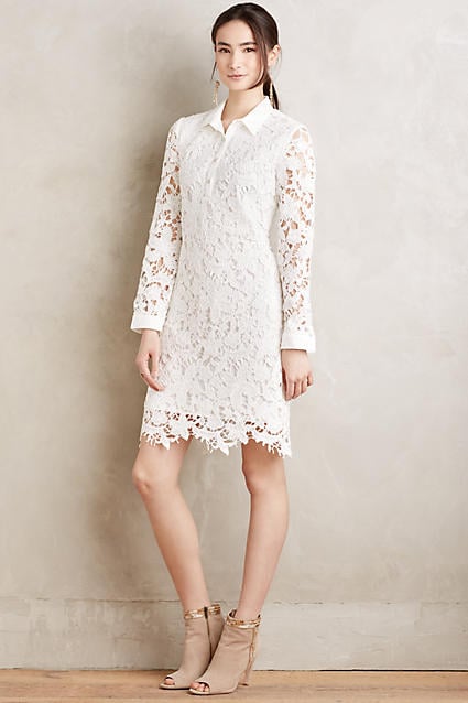  Maeve Adah Lace Shirtdress White