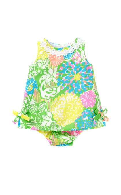 Lilly Pulitzer Baby Lilly Shift Dress Multi Hibiscus Stroll
