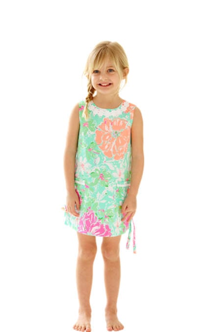 Lilly Pulitzer GIRLS LITTLE LILLY CLASSIC SHIFT DRESS Poolside Blue Beach Walk lilly pulitzer dresses for toddlers easter