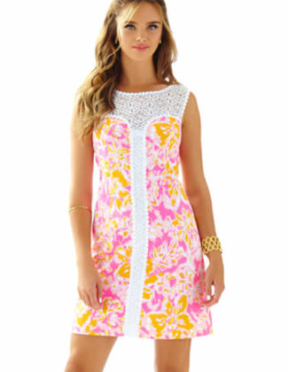 Lilly Pulitzer SOFIA LACE SHIFT DRESS Kir Royal Pink Ooh La La lilly pulitzer shift dresses for easter