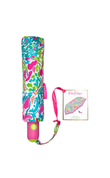 Lilly Pulitzer TRAVEL UMBRELLA Multi Spot Ya