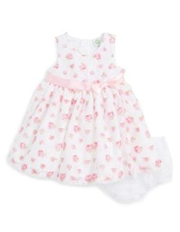 Little Me Floral Print Lace Dress (Baby Girls) White Floral