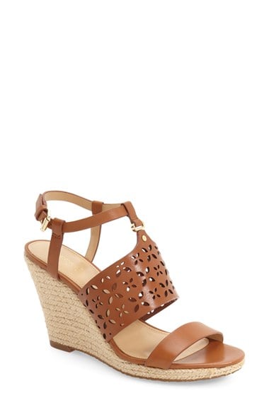 MICHAEL Michael Kors 'Darci' Espadrille Wedge (Women) Luggage Tan