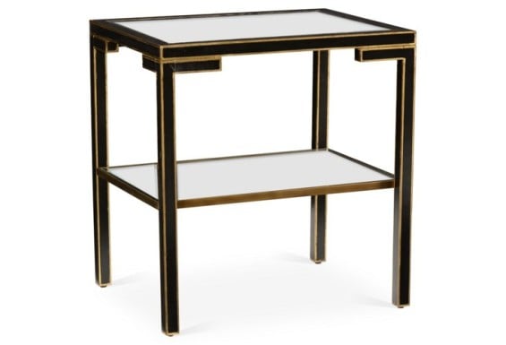 Martin Side Table, Black Gold One Kings Lane