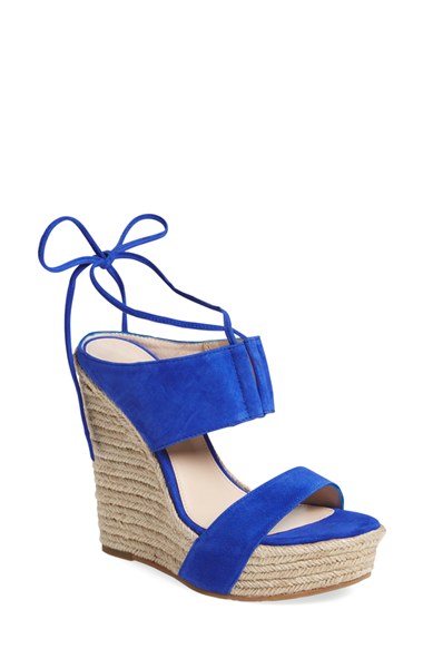 Pelle Moda 'Olive' Sandal (Women) Cobalt Blue Leather 
