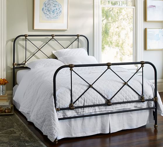 Pottery Barn ATTICUS IRON BED pottery barn st. patrick's day sale