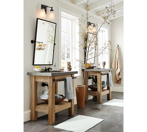 Pottery Barn Industrial ABBOTT SINGLE SINK CONSOLE