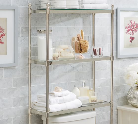 Pottery Barn METAL OVER-THE-TOILET ETAGERE