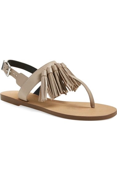 Rebecca Minkoff 'Erin' Tassel Sandal (Women) Sand Vachetta 