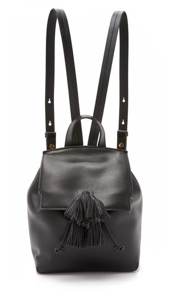Rebecca Minkoff Fringe Sofia Backpack Black Leather