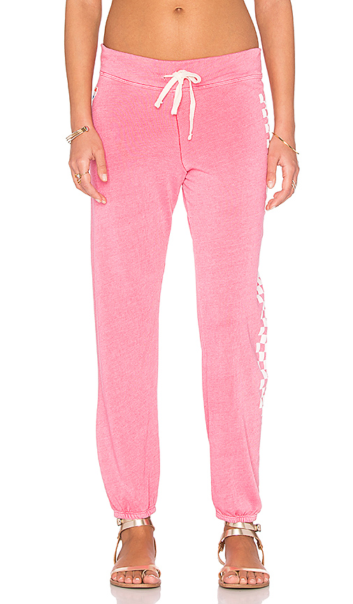 SUNDRY Checks Sweatpant Vintage Hibiscus