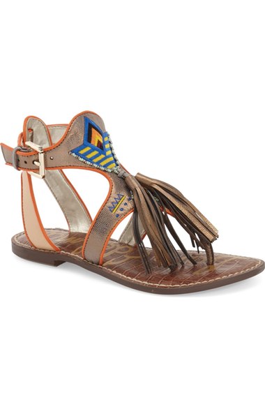 Sam Edelman 'Giblin' Fringe Sandal (Women) Jute Natural