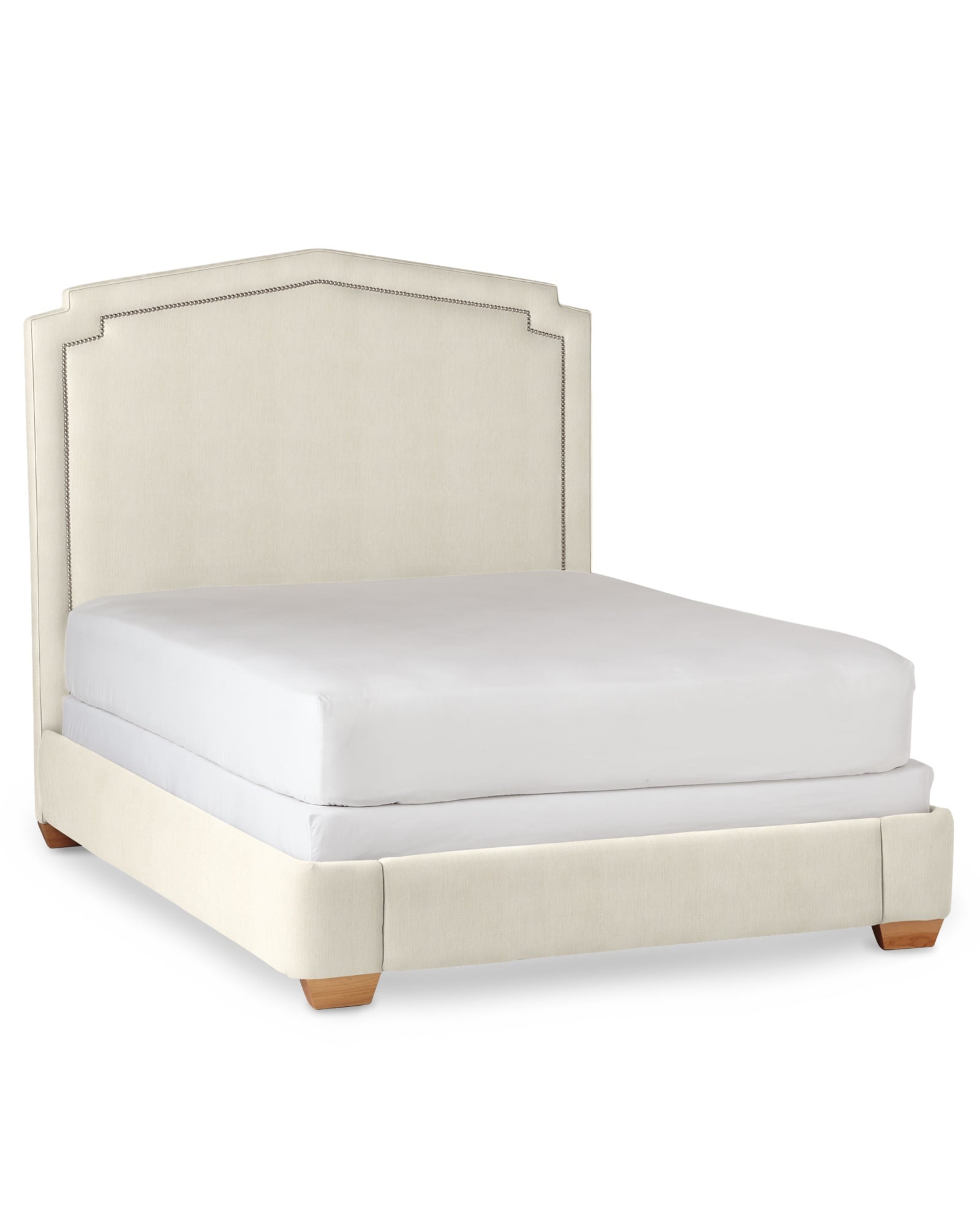 Serena & Lily Alta Bed with Nailheads Serena & Lily Custom Upholstery Sale