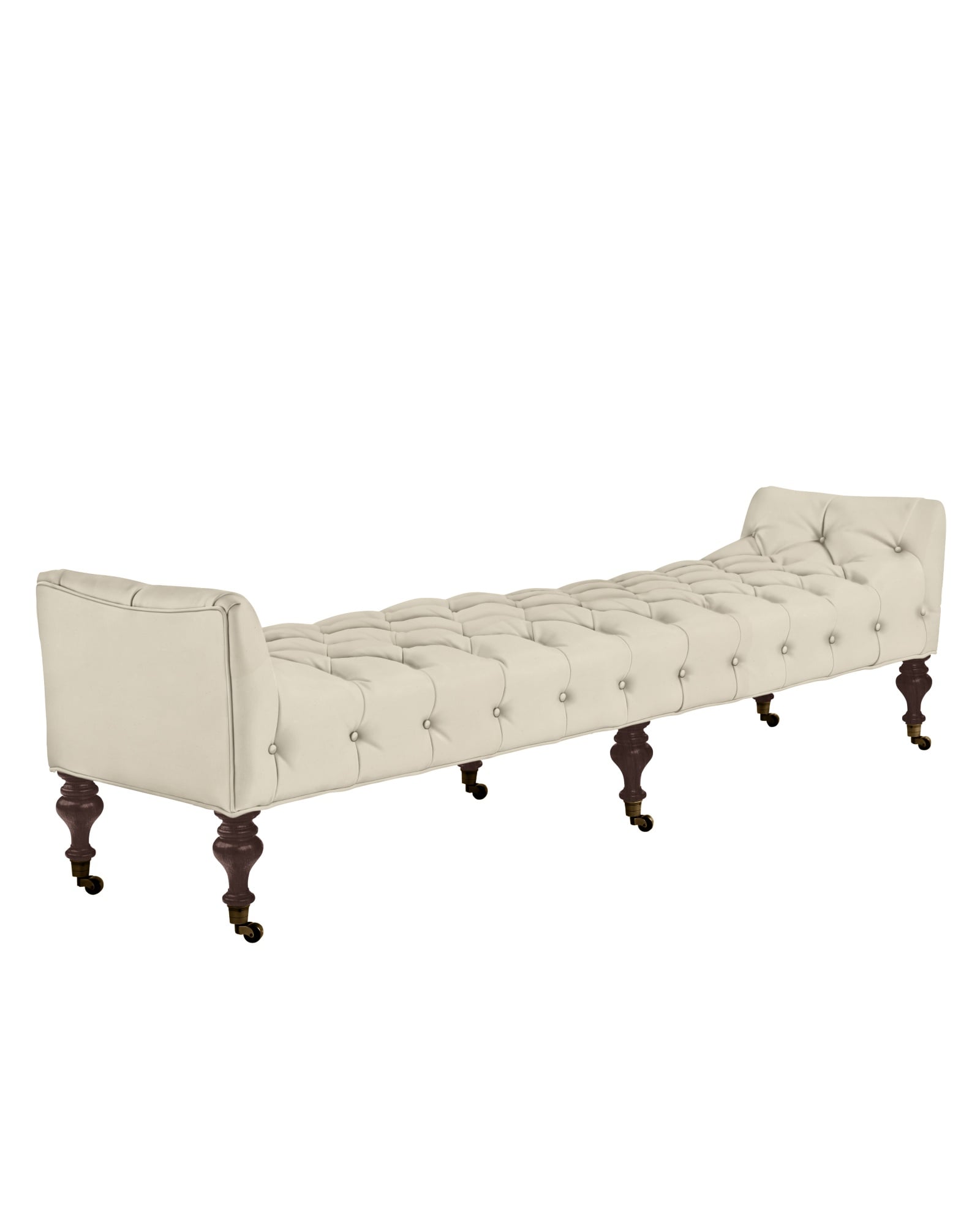 Serena & Lily Bruno Bench Natural Canvas