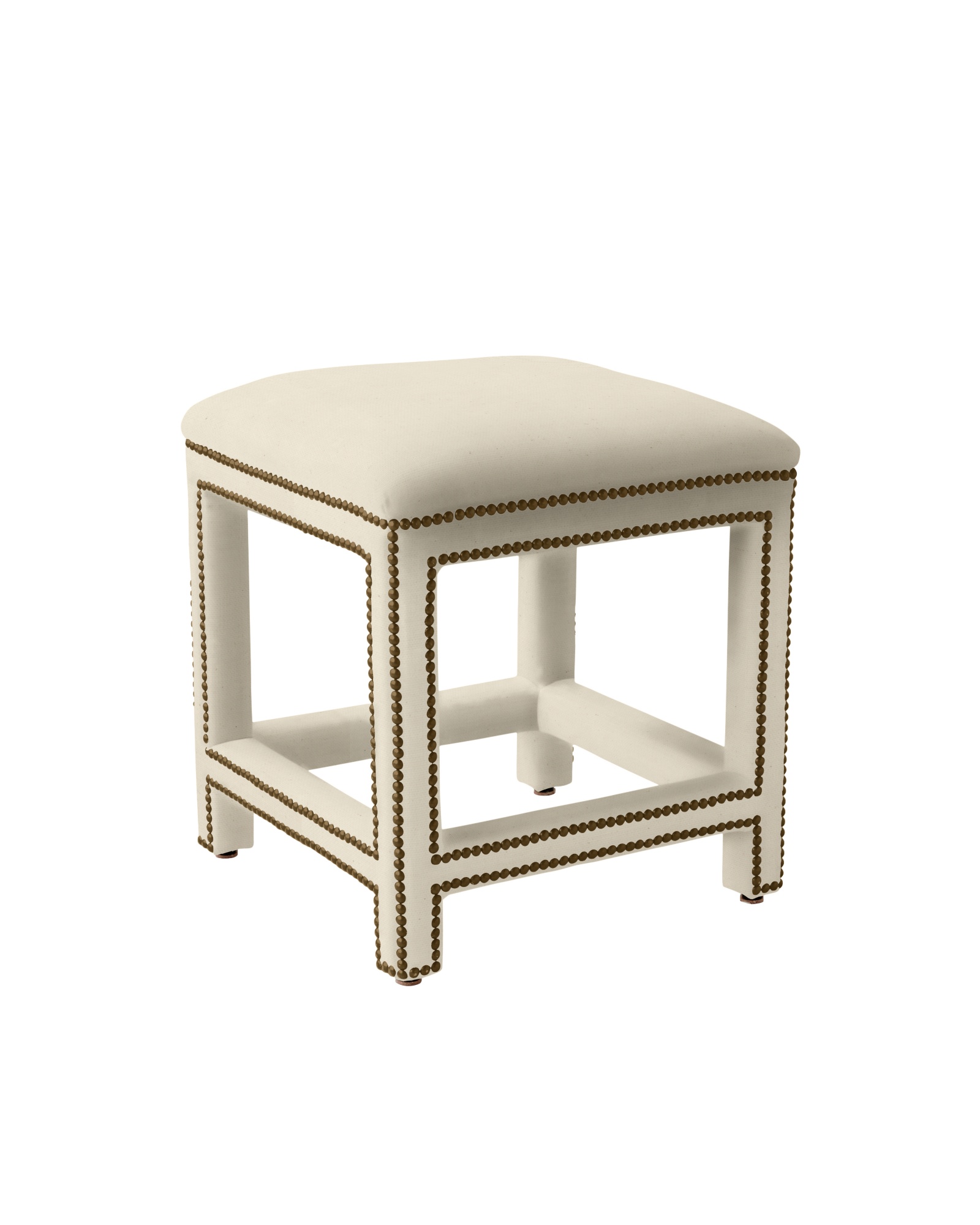 Serena & Lily Dorset Stool with Nailhead Trim
