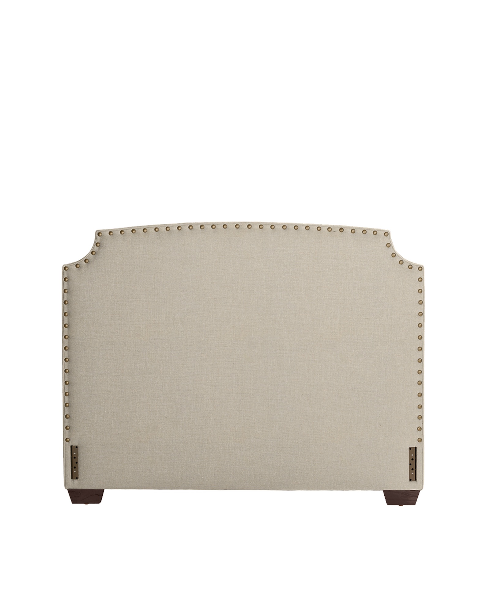 Serena & Lily Fillmore Headboard with Nailheads Natural Canvas