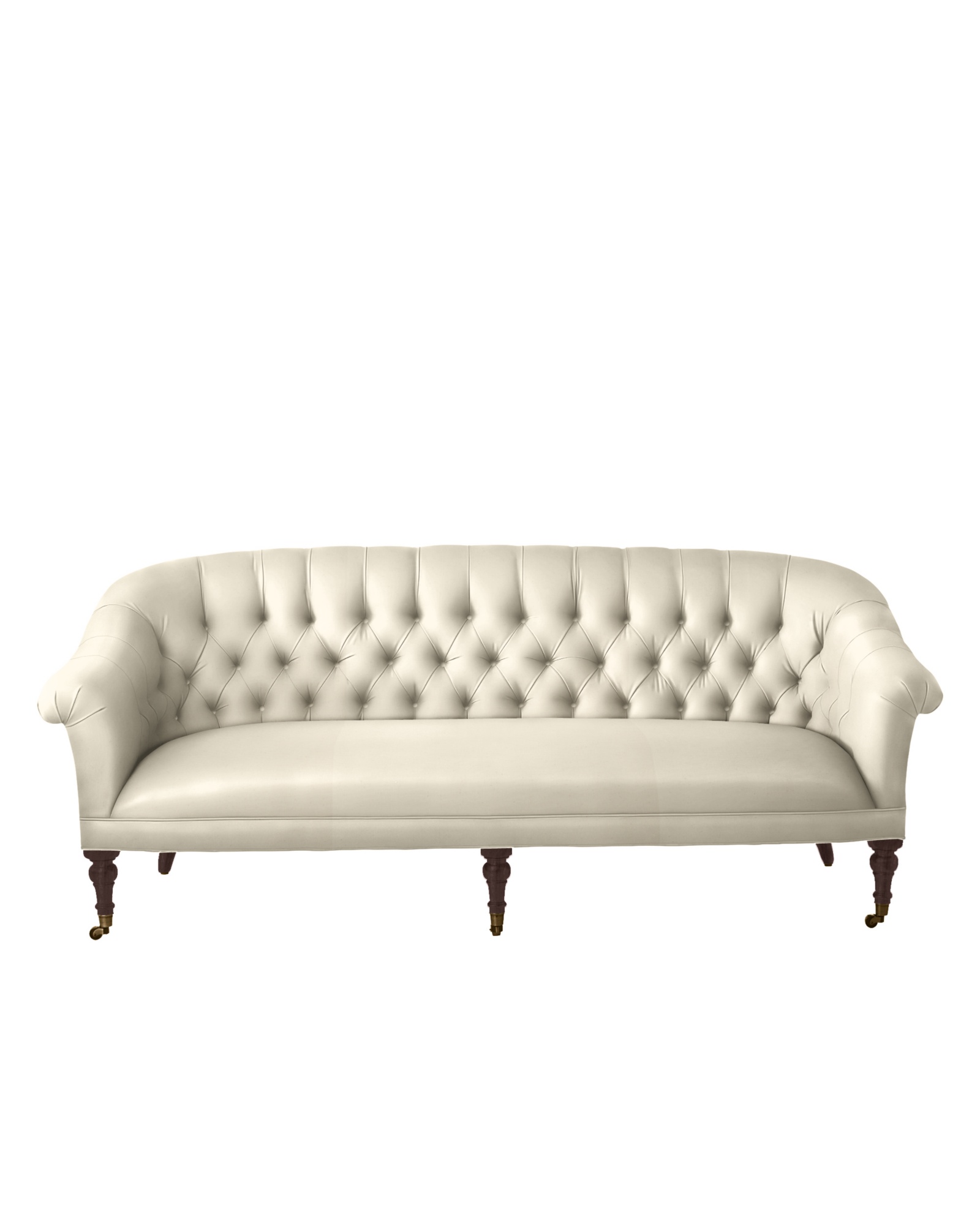 Serena & Lily Paxton Tufted Sofa Natural Canvas