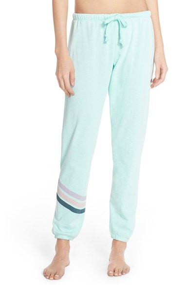 Spiritual Gangster 'Good Vibes' Sweatpants Turquoise