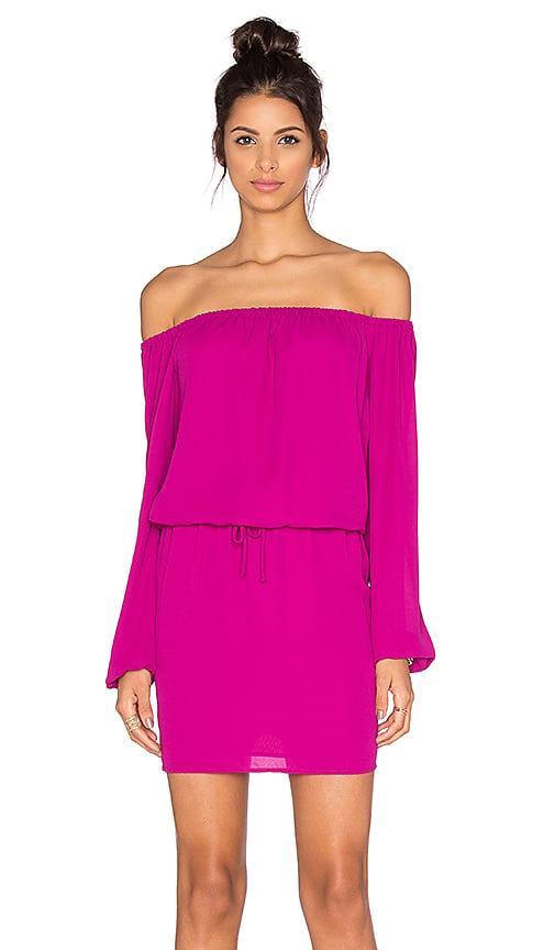 THREE EIGHTY TWO WILLOW OFF THE SHOULDER DRESS ORCHID