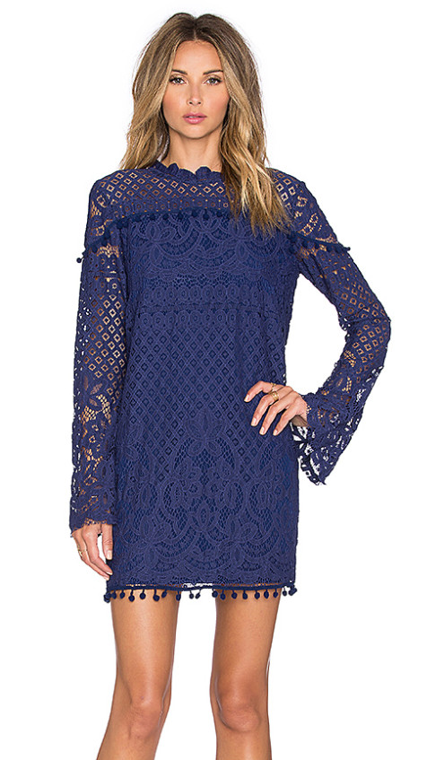 TULAROSA MATILDA LACE DRESS NAVY BLUE Revolve Sale