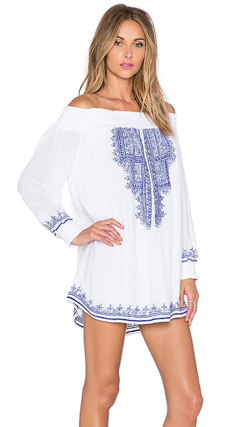 TULAROSA X REVOLVE JACQUELINE TUNIC WHITE