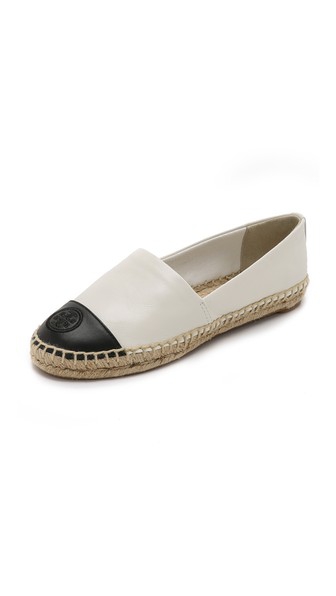 Tory Burch Colorblock Espadrilles Ivory Black Shopbop Spring Sale