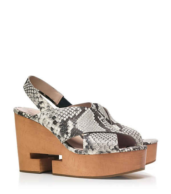 Tory Burch INFINITY T CRISSCROSS CLOG SANDAL ROCCIA tory burch private sale spring 2016