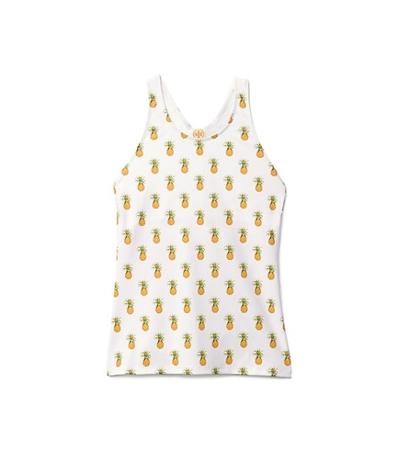 Tory Burch MIRA SWIM SHIRT SUN PINEAPPLE A
