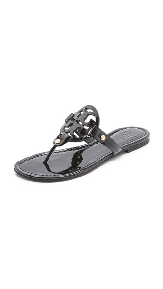 Tory Burch Miller Thong Sandals Black Shopbop Spring Sale
