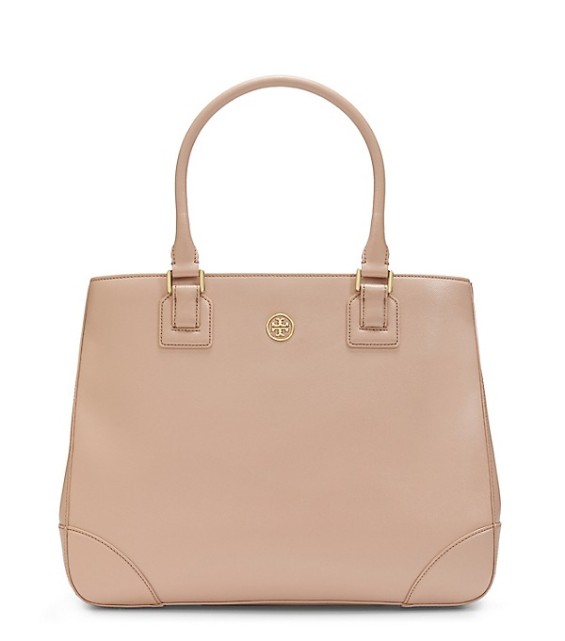 Tory Burch ROBINSON TOTE Dark Sahara tory burch private sale spring 2016