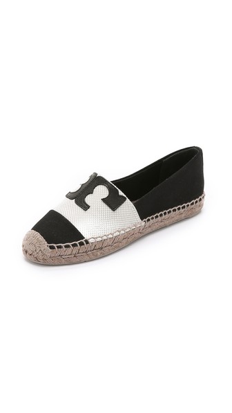 Tory Burch Veranda Espadrilles Black Ecru Grey Shopbop Spring Sale