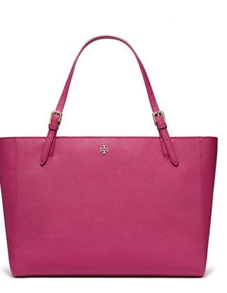Tory Burch YORK BUCKLE TOTE Raspberry tory burch private sale spring 2016