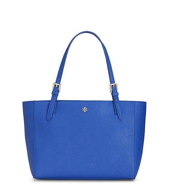 Tory Burch YORK SMALL BUCKLE TOTE Jelly Blue