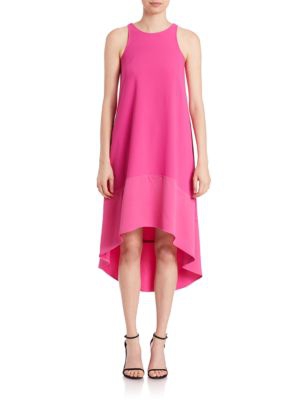 Trina Turk Trapeze Hi-Lo Dress Brilliant Fuchsia trapeze dresses for easter