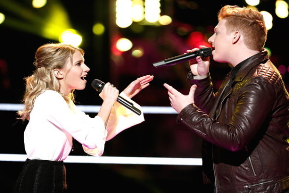  Watch The Voice Season 10 Episode 8 The Battles Night 3: See Team Adam Levine's Caroline Burns vs. Mike Schiavo of New Jersey battle it out with "Like I'm Gonna Lose You" on Monday, March 21st. 