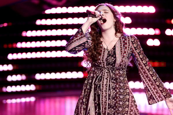 See Emily Keener of Team Pharrell Williams perform Elton John's classic song "Goodbye Yellow Brick Road" during her blind audition on The Voice season 10.