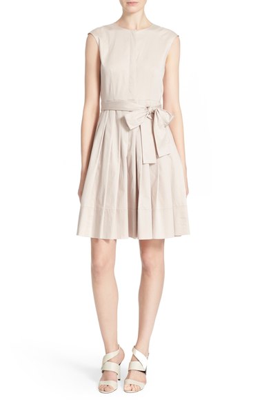 kate spade new york belted cotton shirtdress custom light beige