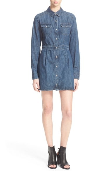 rag & bone/JEAN Denim Utility Shirtdress Paz