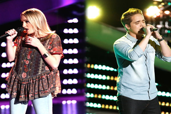 Gina Castanzo nails her performance of "Cecilia and the Satellite" by Andrew McMahon in the Wilderness, and Trey O'Dell shows off superb vocals with Sheppard's "Geronimo"; both earn spots on Team Blake.