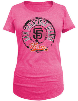 5TH & OCEAN BY NEW ERA SAN FRANCISCO GIANTS WOMEN'S PINK MOTHER'S DAY MOM TRI-BLEND T-SHIRT