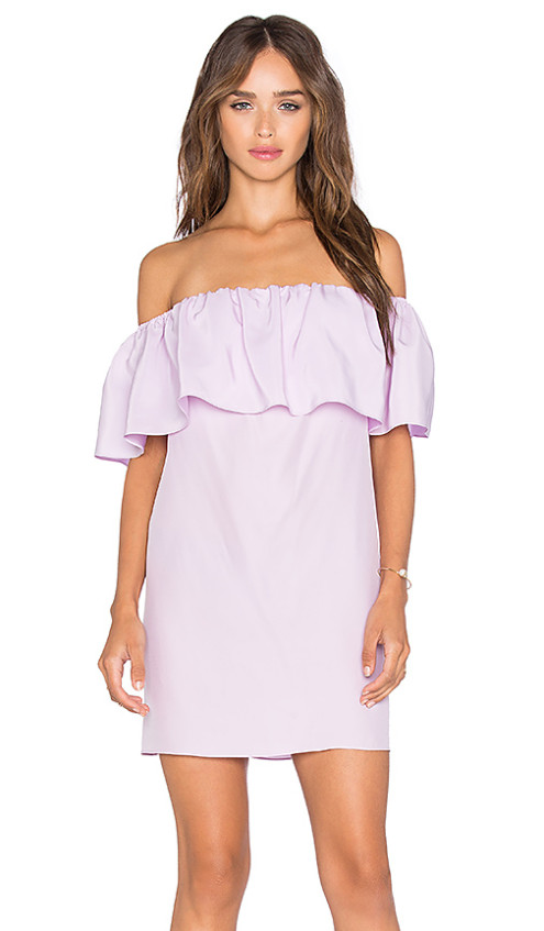 AMANDA UPRICHARD Kiara Dress Lilac off the shoulder kentucky derby dresses 2016