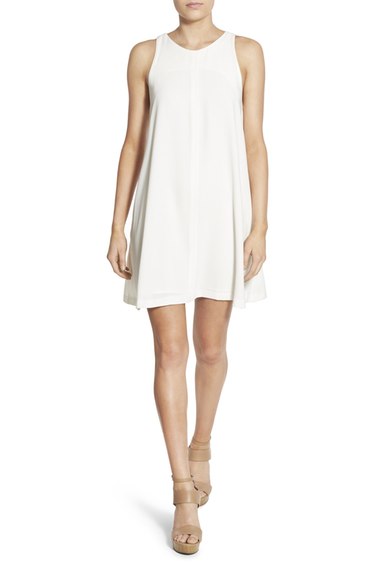 ASTR 'Alex' Swing Dress Off White casual swing dresses 